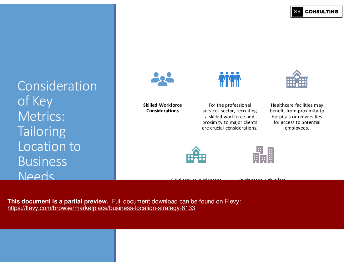 Business Location Strategy (101-slide PPT PowerPoint presentation (PPTX)) Preview Image