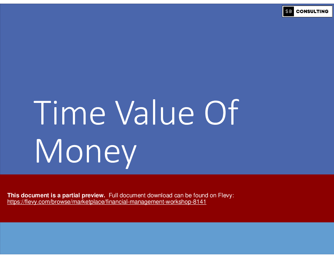 Financial Management Workshop (241-slide PPT PowerPoint presentation (PPTX)) Preview Image