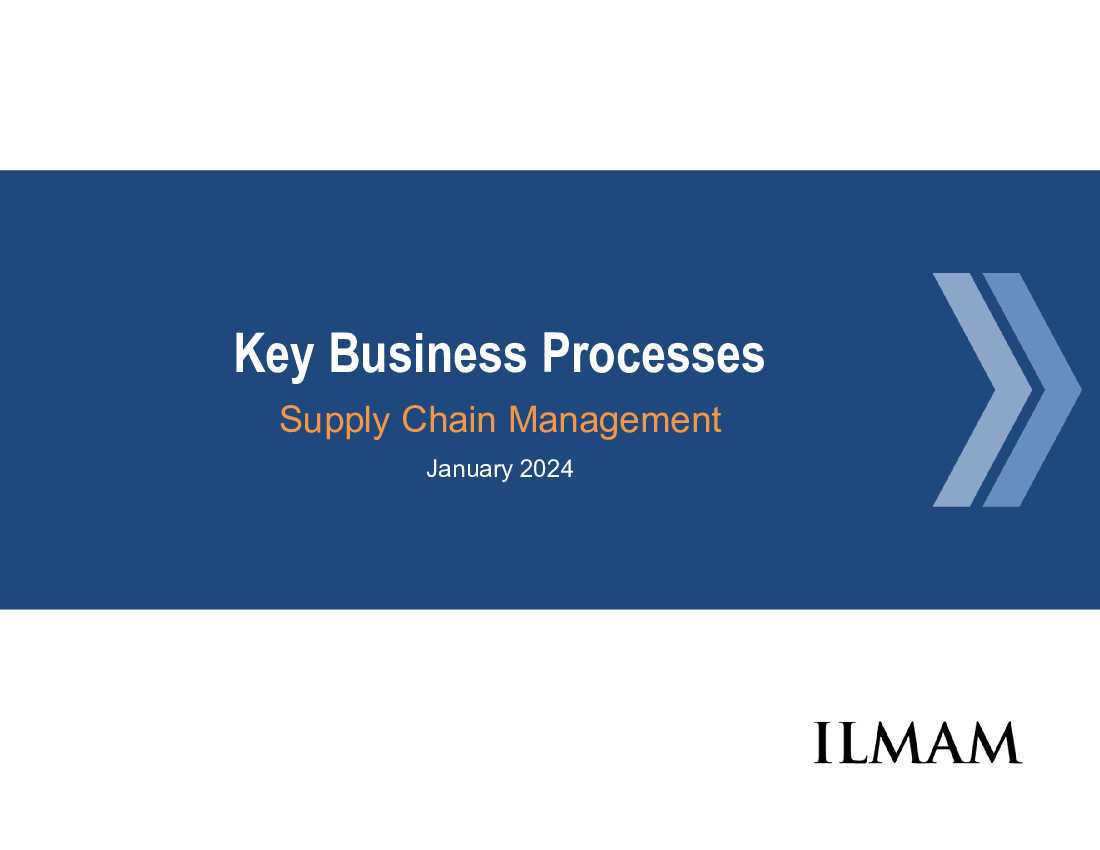 Key Business Processes | Supply Chain Management