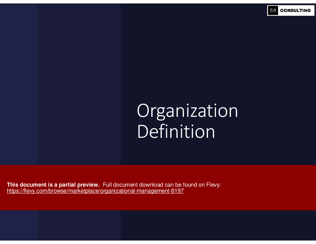 Organizational Management (120-slide PPT PowerPoint presentation (PPTX)) Preview Image