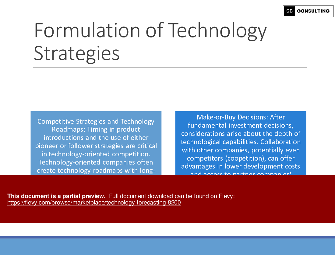 Technology Forecasting (177-slide PPT PowerPoint presentation (PPTX)) Preview Image