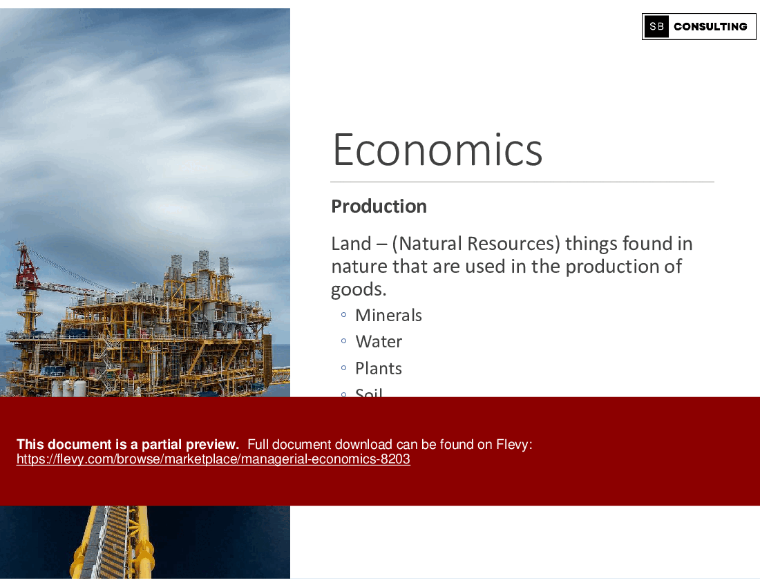 Managerial Economics (141-slide PPT PowerPoint presentation (PPTX)) Preview Image