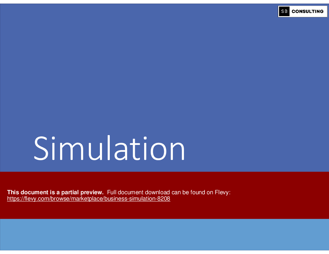 Business Simulation (106-slide PPT PowerPoint presentation (PPTX)) Preview Image