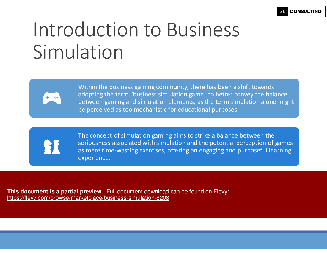 Business Simulation (106-slide PPT PowerPoint presentation (PPTX)) Preview Image
