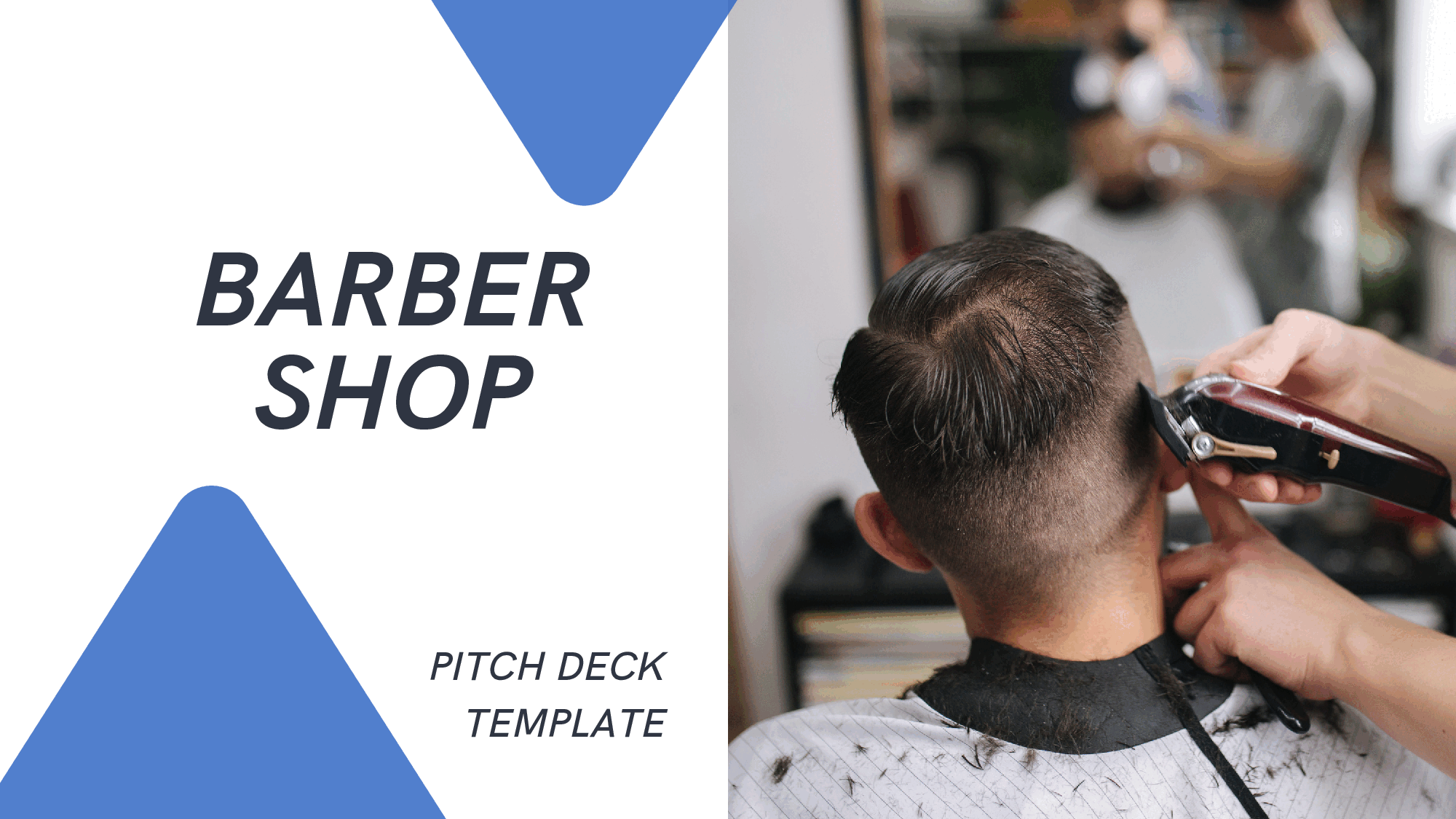Barber Shop Pitch Deck Template (32-page PDF document) Preview Image