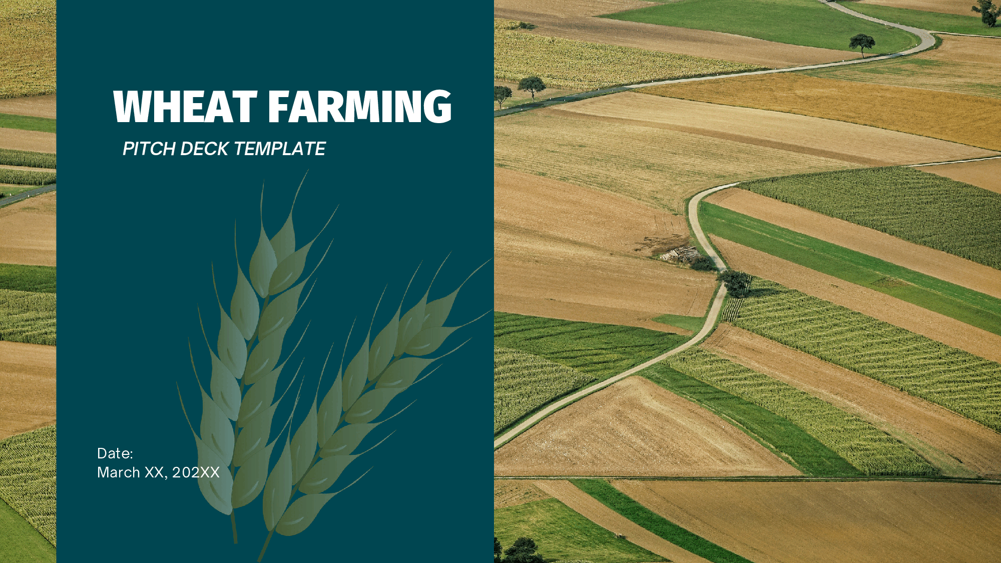 Wheat Farming Pitch Deck Template (31-page PDF document) Preview Image