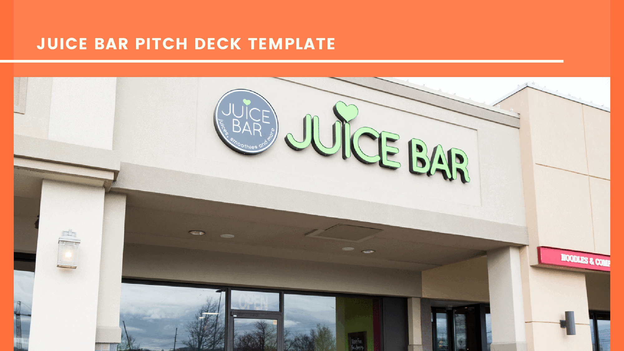 Juice Bar Pitch Deck Template (35-page PDF document) Preview Image