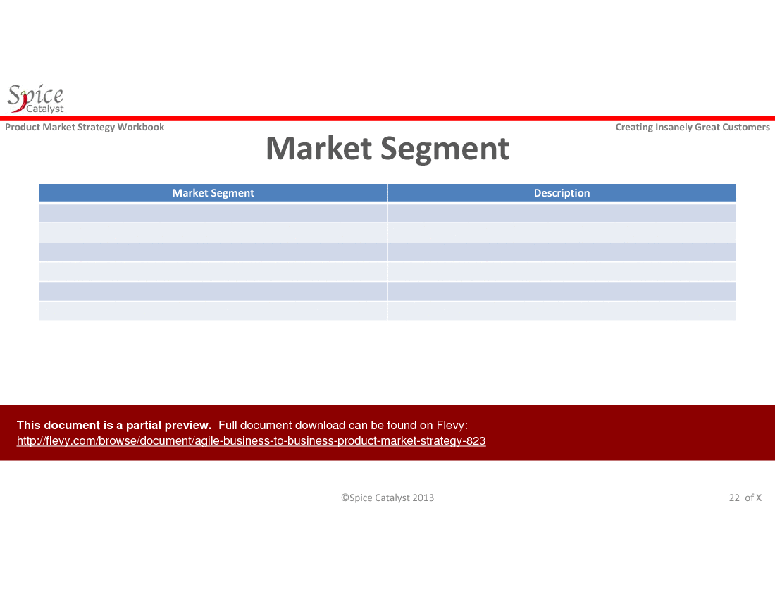 Agile Business to Business Product Market Strategy () Preview Image