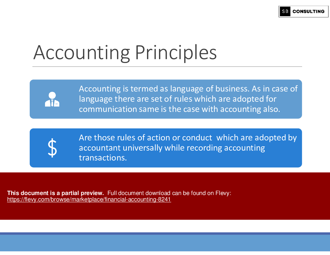 Financial Accounting (159-slide PPT PowerPoint presentation (PPTX)) Preview Image