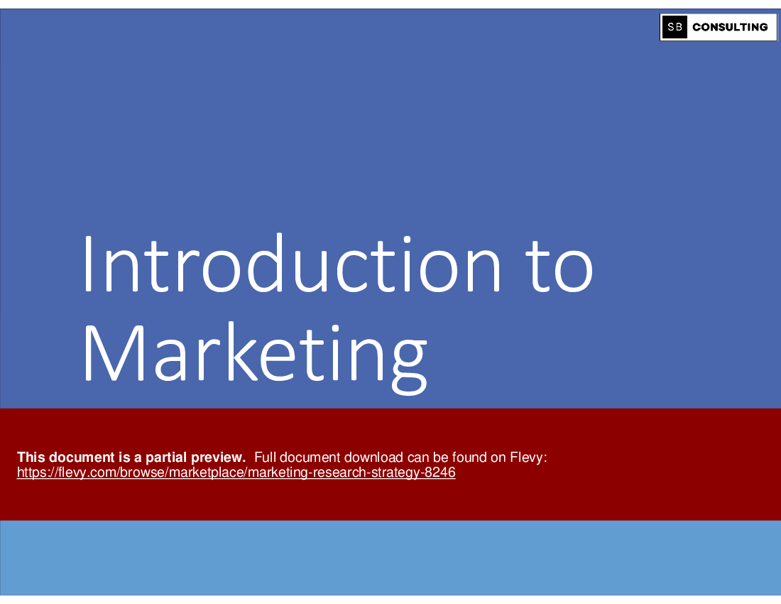 Marketing Research Strategy (120-slide PPT PowerPoint presentation (PPTX)) Preview Image