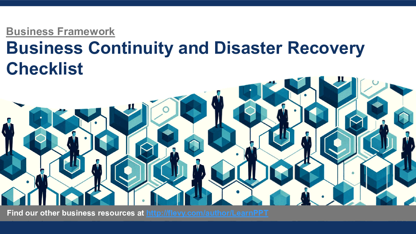 Business Continuity and Disaster Recovery Checklist