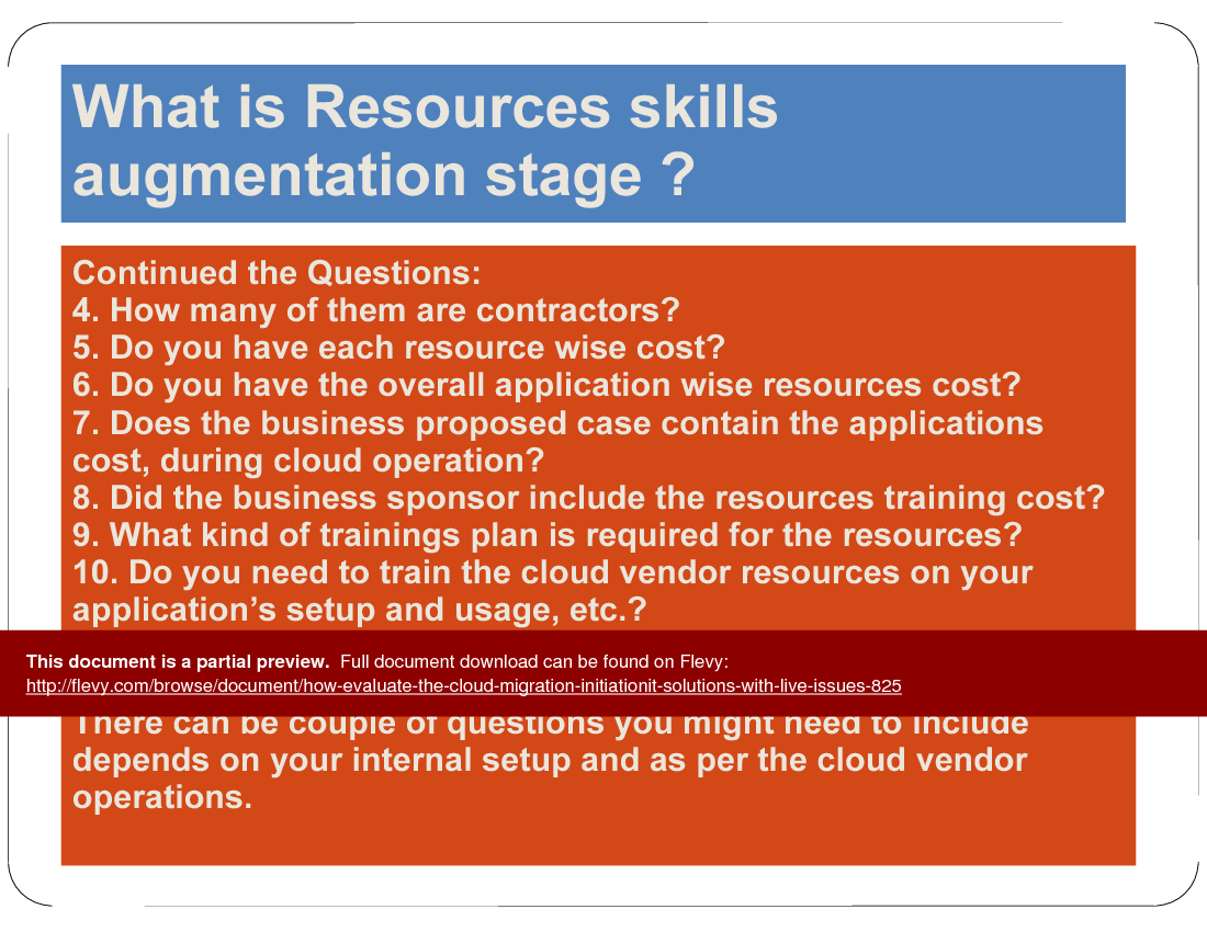How to Evaluate Cloud Migration Initiation (16-slide PPT PowerPoint presentation (PPT)) Preview Image