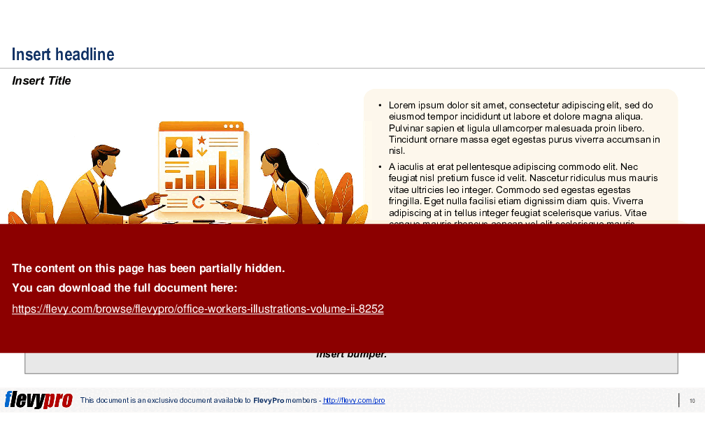 Office Workers Illustrations (Volume II) (28-slide PPT PowerPoint presentation (PPTX)) Preview Image