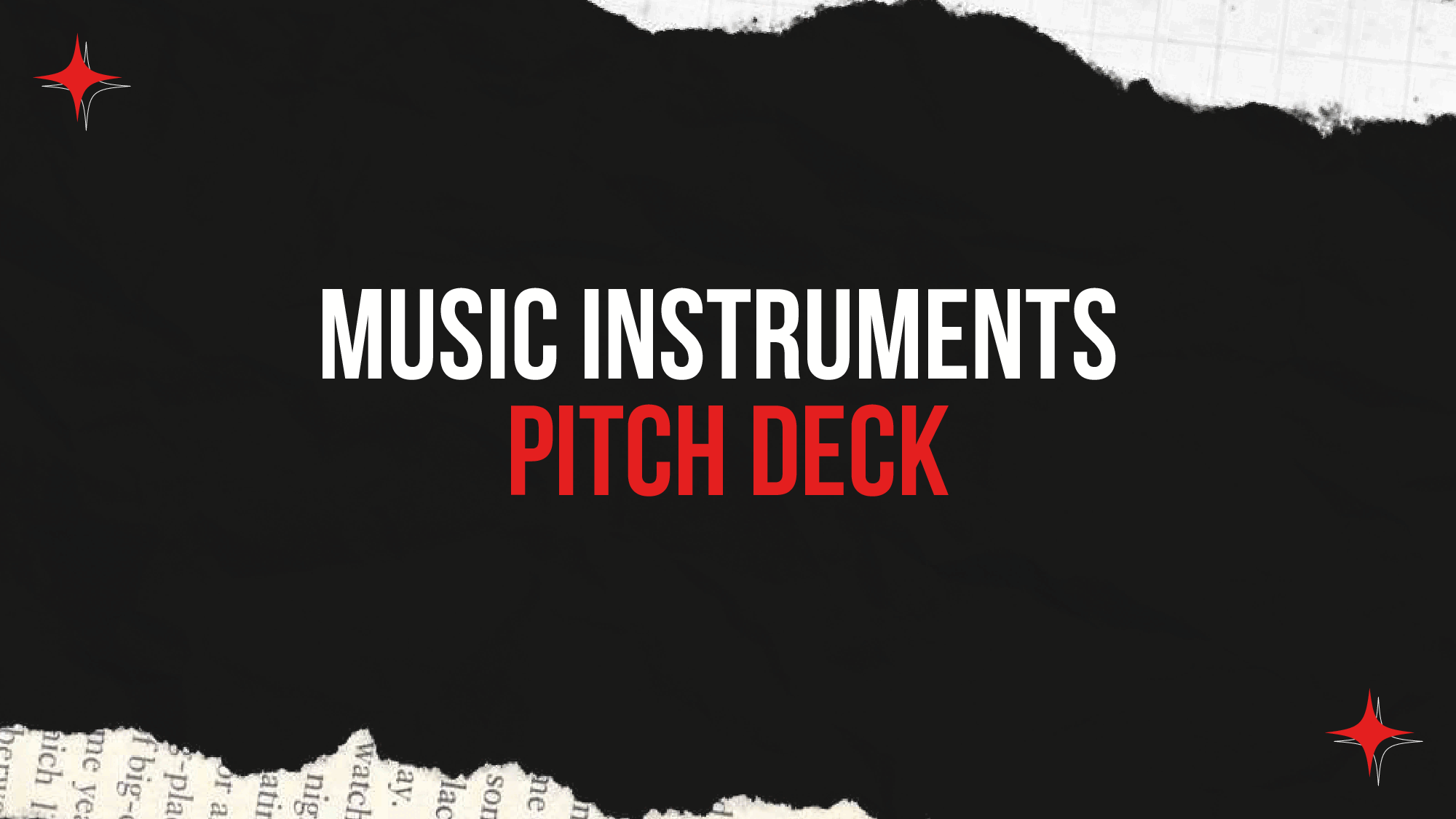 Music Instruments Pitch Deck Template