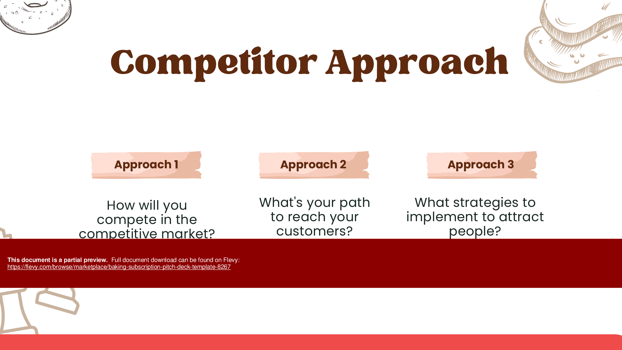 Baking Subscription Pitch Deck Template (31-page PDF document) Preview Image