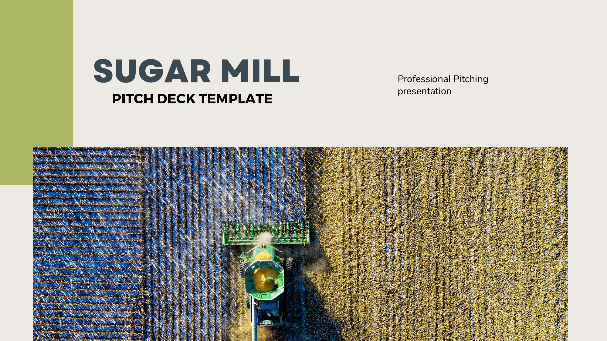 Sugar Mill Pitch Deck Template (34-page PDF document) Preview Image