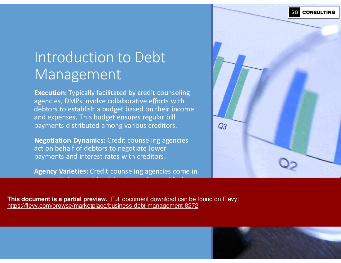 Business Debt Management (102-slide PPT PowerPoint presentation (PPTX)) Preview Image