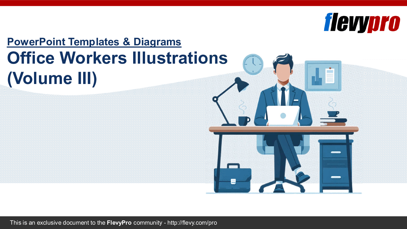 Office Workers Illustrations (Volume III) (22-slide PPT PowerPoint presentation (PPTX)) Preview Image