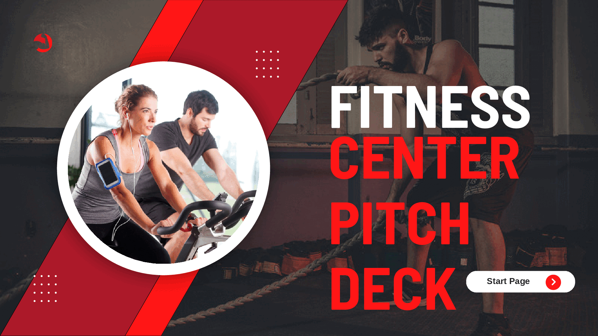 Fitness Center Pitch Deck Template (34-page PDF document) Preview Image