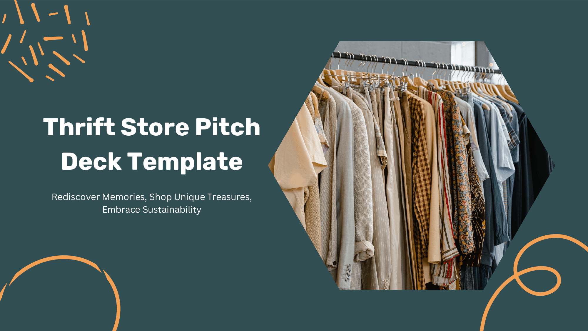 Thrift Store Pitch Deck Template (36-page PDF document) Preview Image