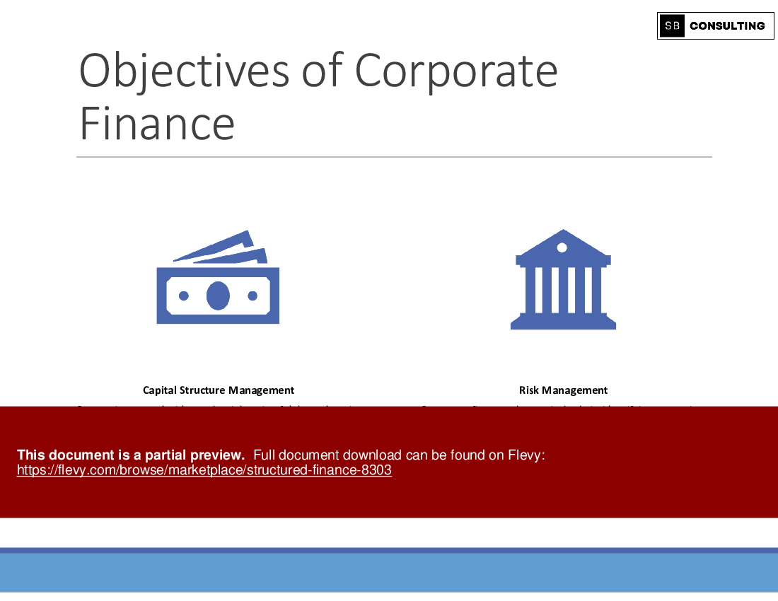 Structured Finance (110-slide PPT PowerPoint presentation (PPTX)) Preview Image