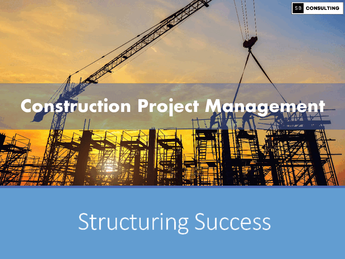 Construction Project Management Toolkit (137-slide PPT PowerPoint presentation (PPTX)) Preview Image