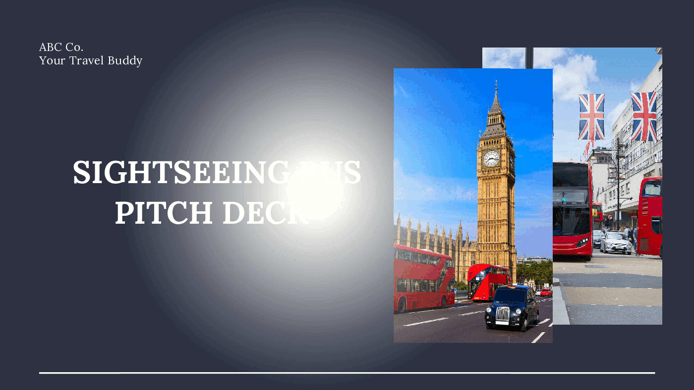 Sightseeing Bus Pitch Deck Template