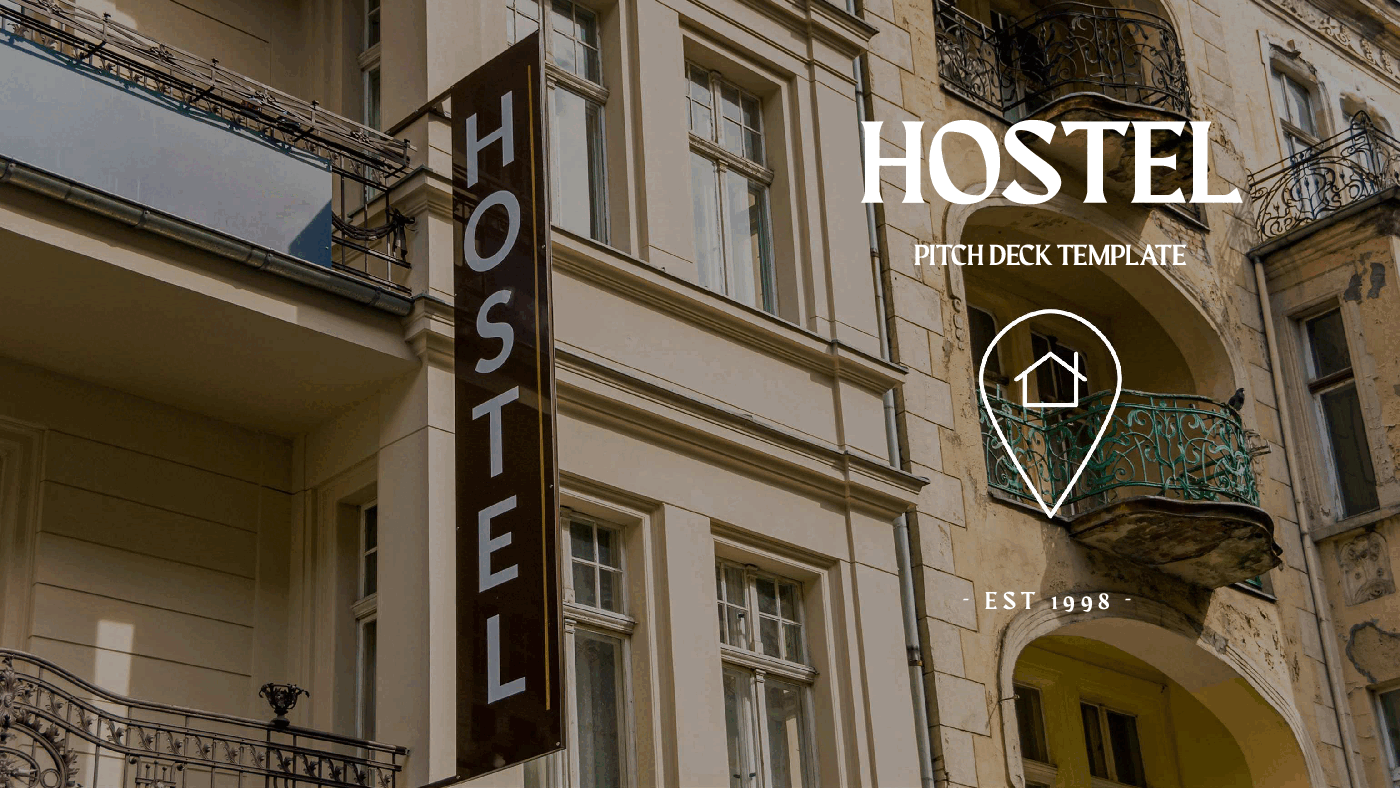 Hostel Pitch Deck Template (33-slide PPT PowerPoint presentation (PPTX)) Preview Image