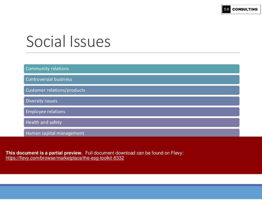 The ESG Toolkit (178-slide PPT PowerPoint presentation (PPTX)) Preview Image
