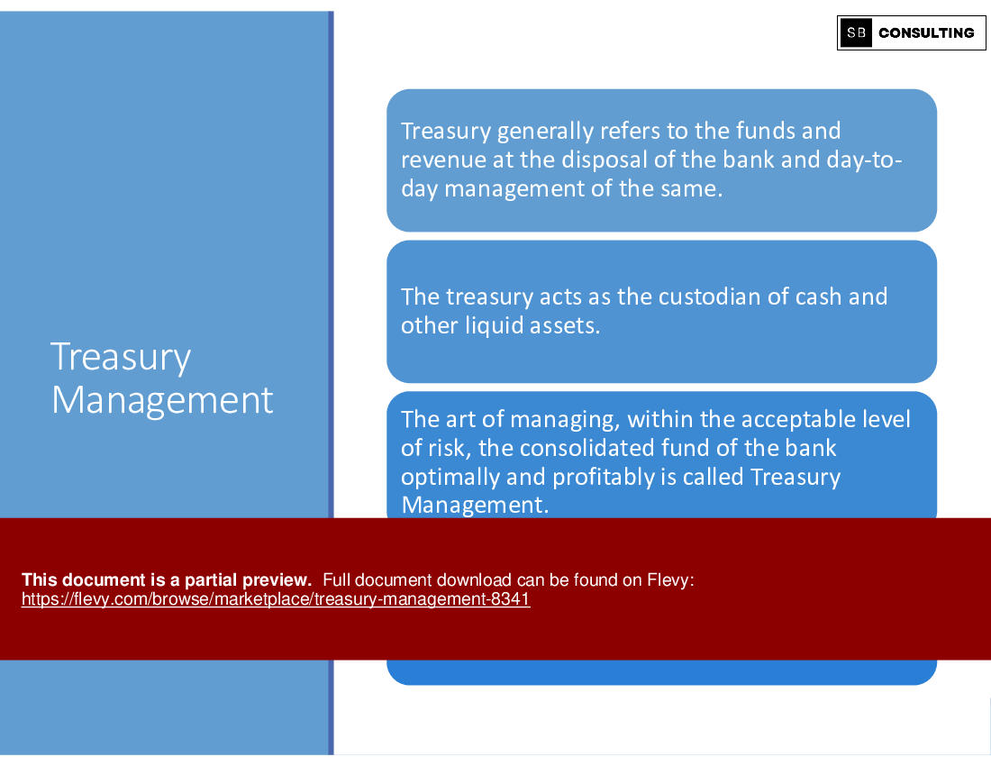 Treasury Management (137-slide PPT PowerPoint presentation (PPTX)) Preview Image