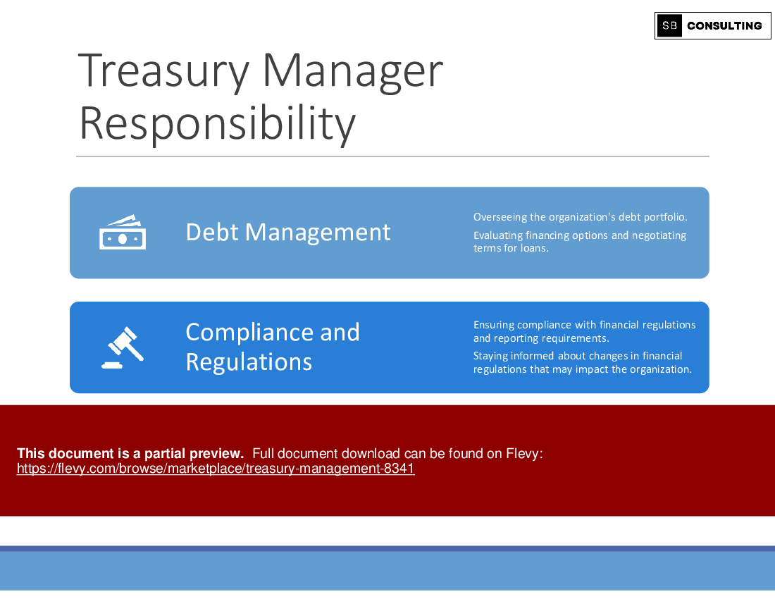 Treasury Management (137-slide PPT PowerPoint presentation (PPTX)) Preview Image