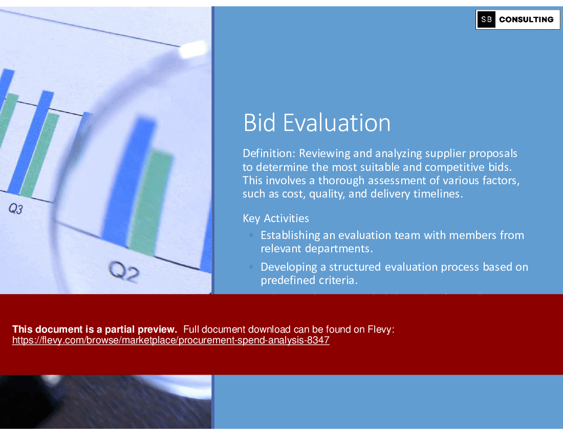 Procurement Spend Analysis (132-slide PPT PowerPoint presentation (PPTX)) Preview Image