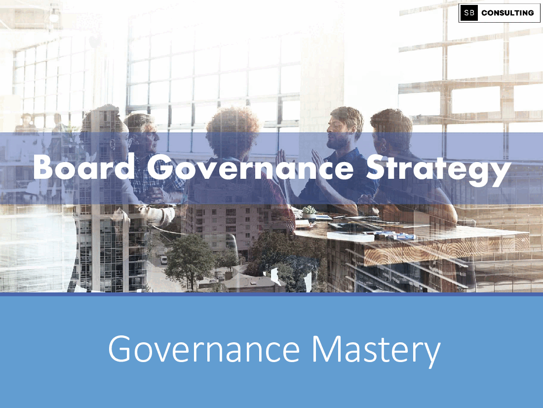 Board Governance Strategy (184-slide PPT PowerPoint presentation (PPTX)) Preview Image