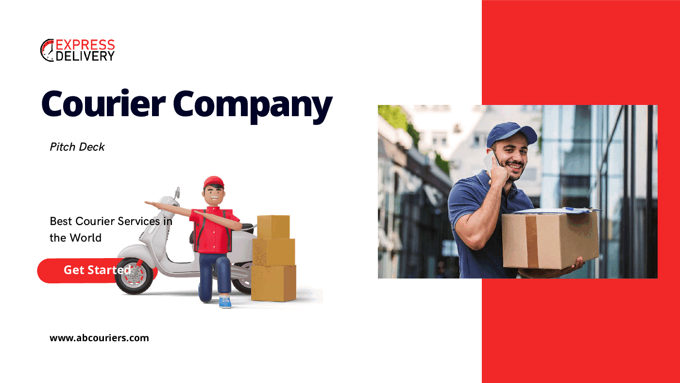 Courier Company Pitch Deck Template (33-slide PPT PowerPoint presentation (PPTX)) Preview Image