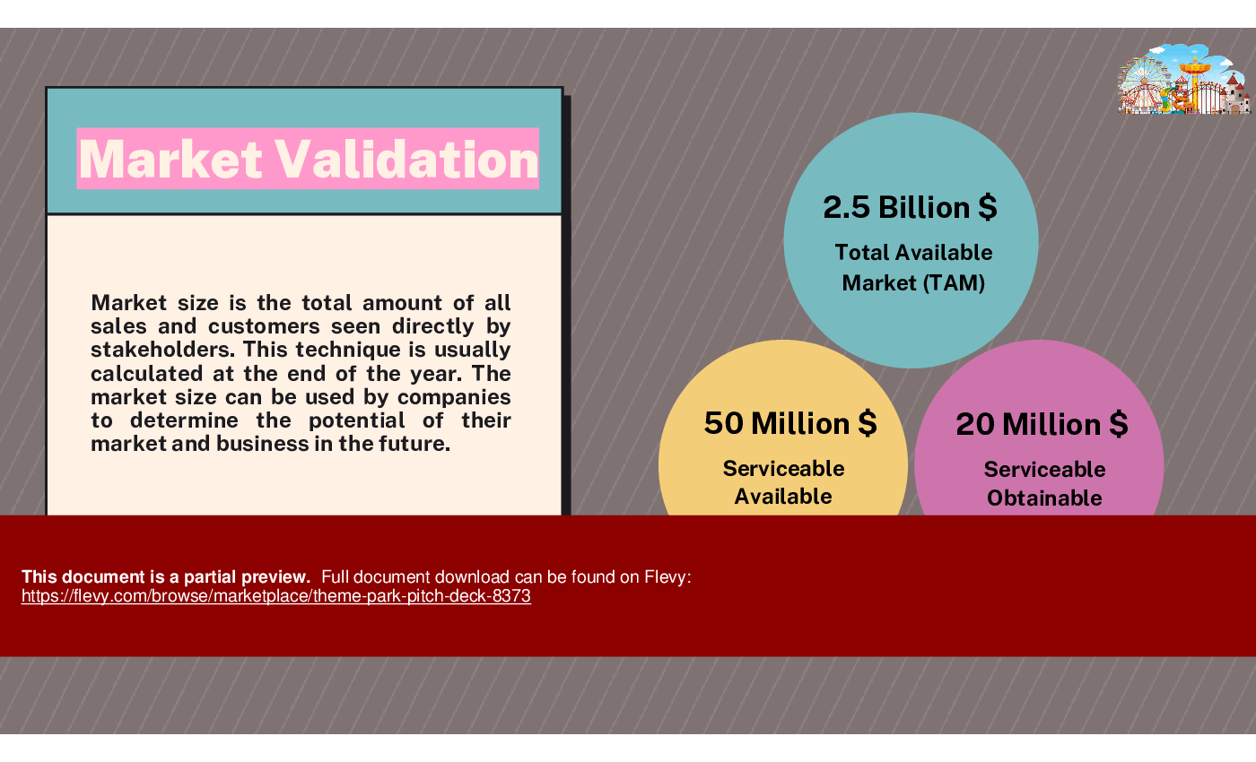 Theme Park Pitch Deck (31-slide PPT PowerPoint presentation (PPTX)) Preview Image