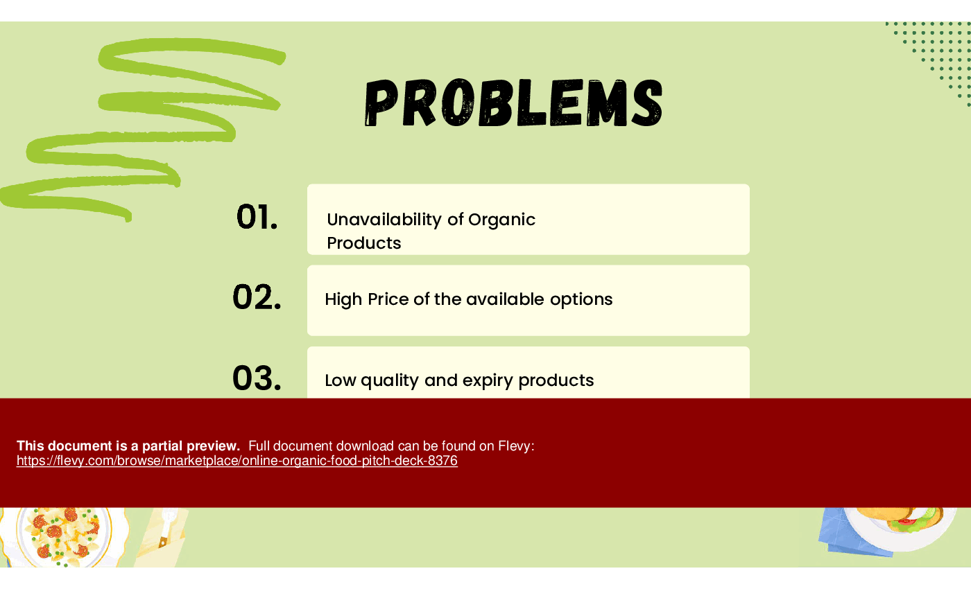 Online Organic Food Pitch Deck (35-slide PPT PowerPoint presentation (PPTX)) Preview Image
