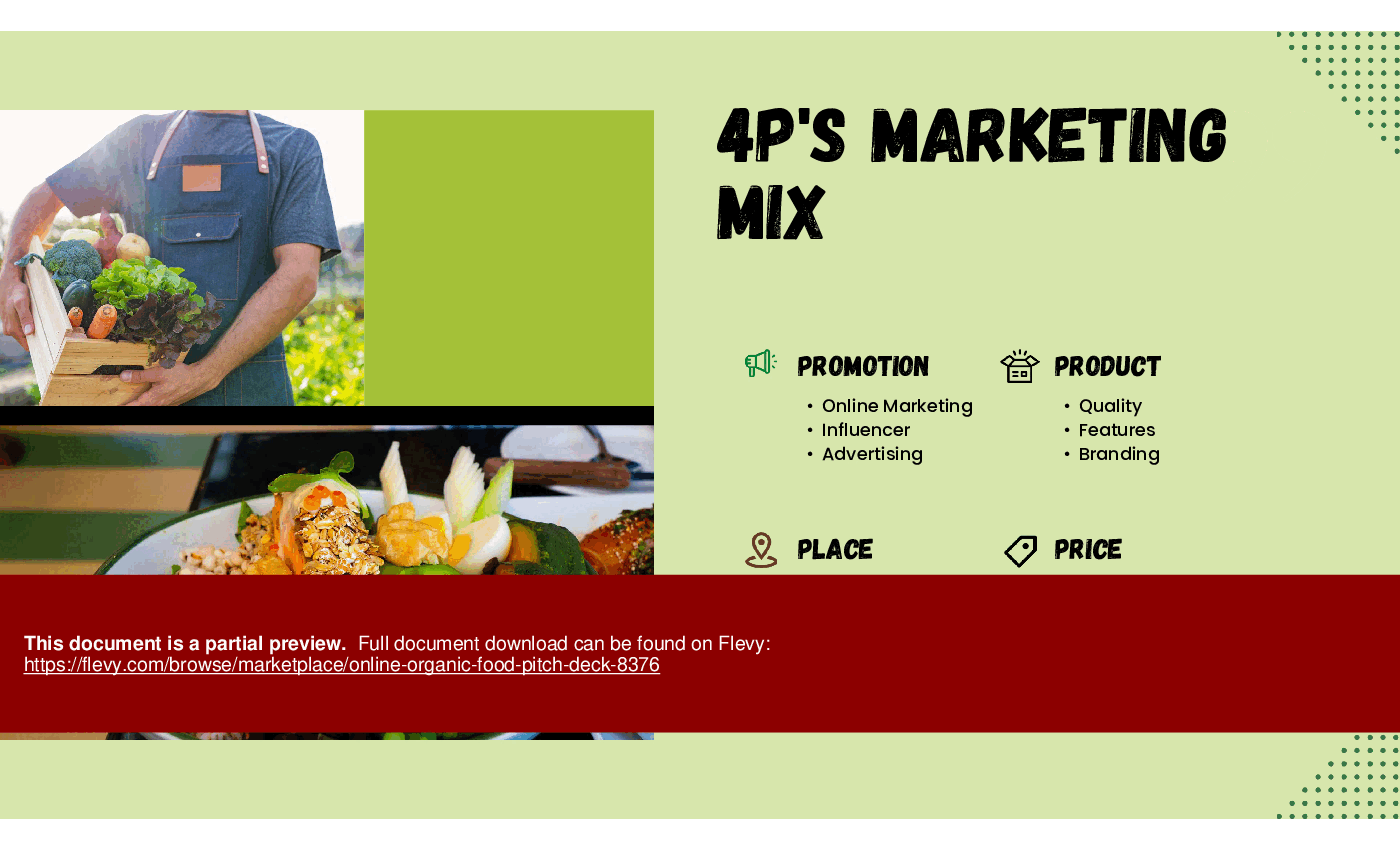 Online Organic Food Pitch Deck (35-slide PPT PowerPoint presentation (PPTX)) Preview Image