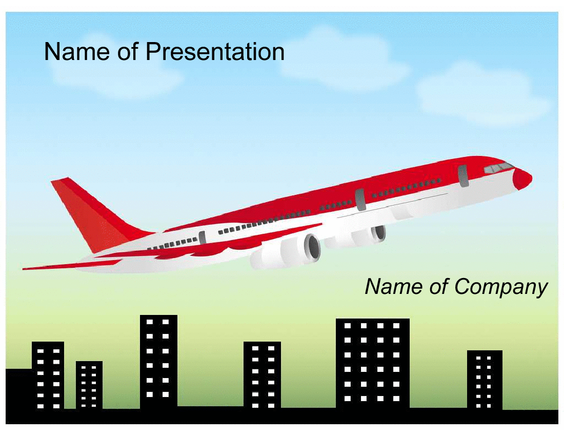 Aeroplane PPT Template (21-slide PPT PowerPoint presentation (PPT)) Preview Image