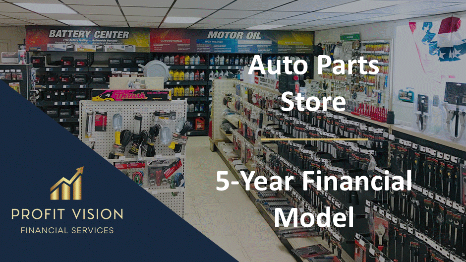 Auto Parts Store – 5 Year Financial Model (Excel template (XLSX)) Preview Image