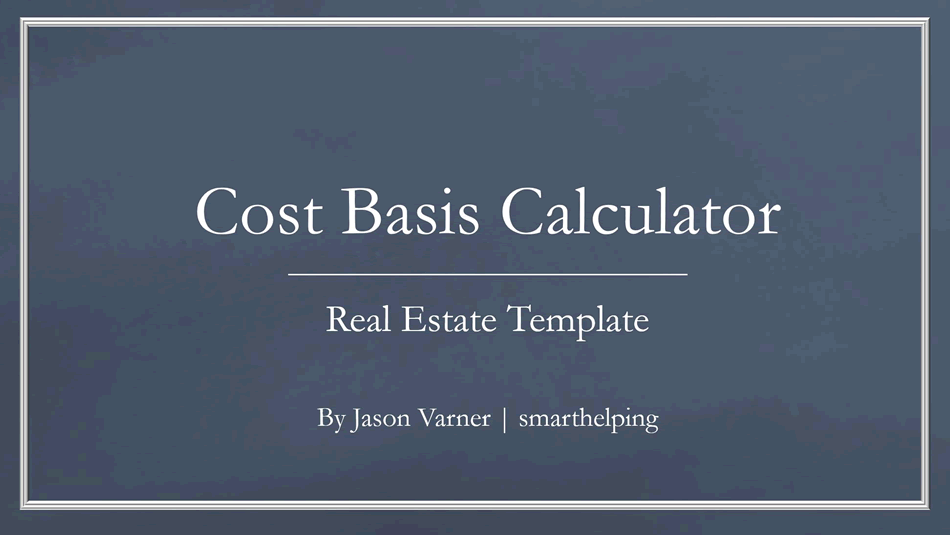 Adjusted Cost Basis Calculator (Excel template (XLSX)) Preview Image