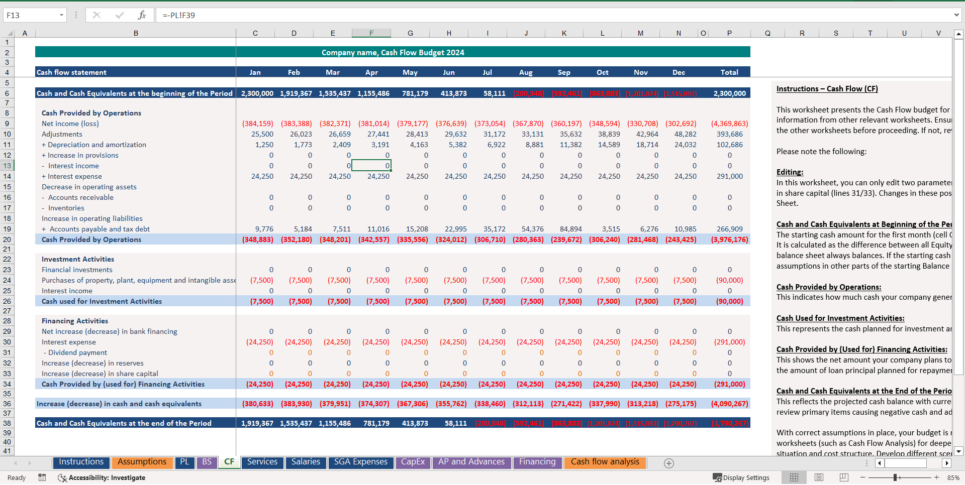 Budgeting Template for Car Rental (Excel template (XLSX)) Preview Image