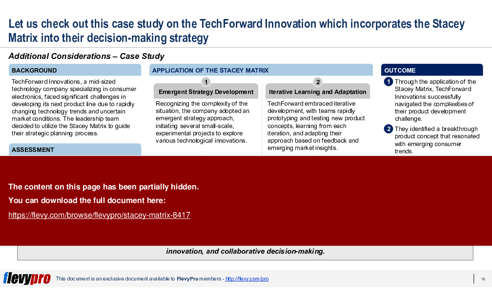 Stacey Matrix (30-slide PPT PowerPoint presentation (PPTX)) Preview Image