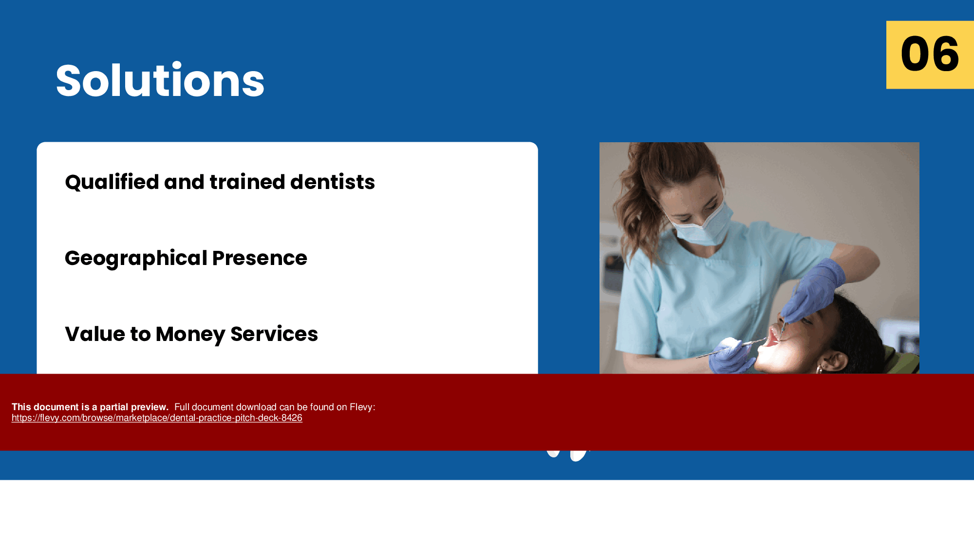 Dental Practice Pitch Deck (34-page PDF document) Preview Image