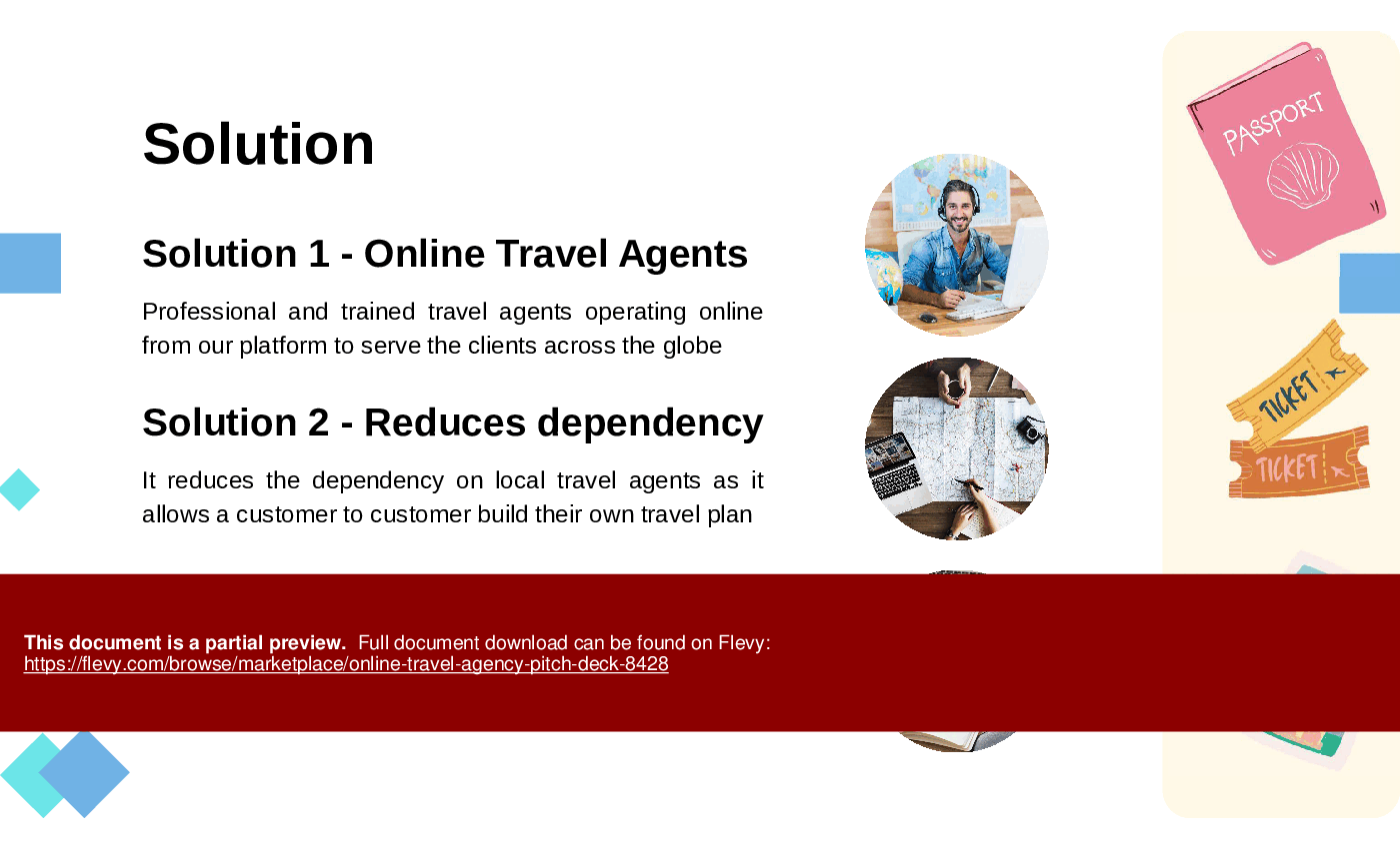 Online Travel Agency Pitch Deck (33-slide PPT PowerPoint presentation (PPTX)) Preview Image