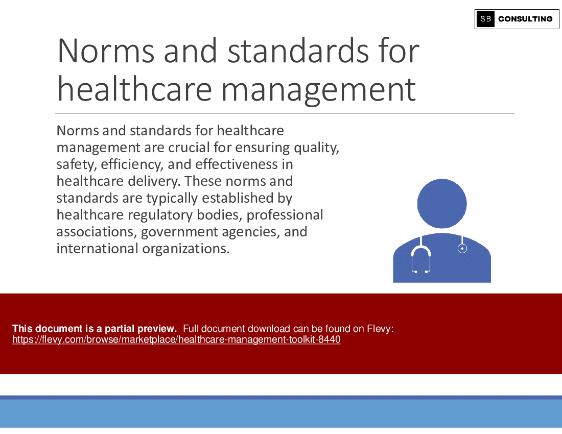 Healthcare Management Toolkit (179-slide PPT PowerPoint presentation (PPTX)) Preview Image