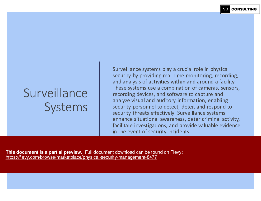 Physical Security Management (155-slide PPT PowerPoint presentation (PPTX)) Preview Image