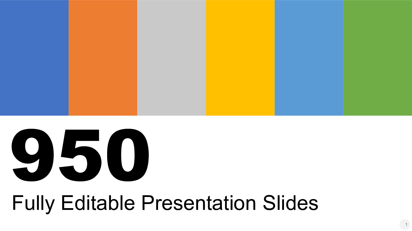 950 Editable PowerPoint Slides For Business Presentations (951-slide PPT PowerPoint presentation (PPTX)) Preview Image