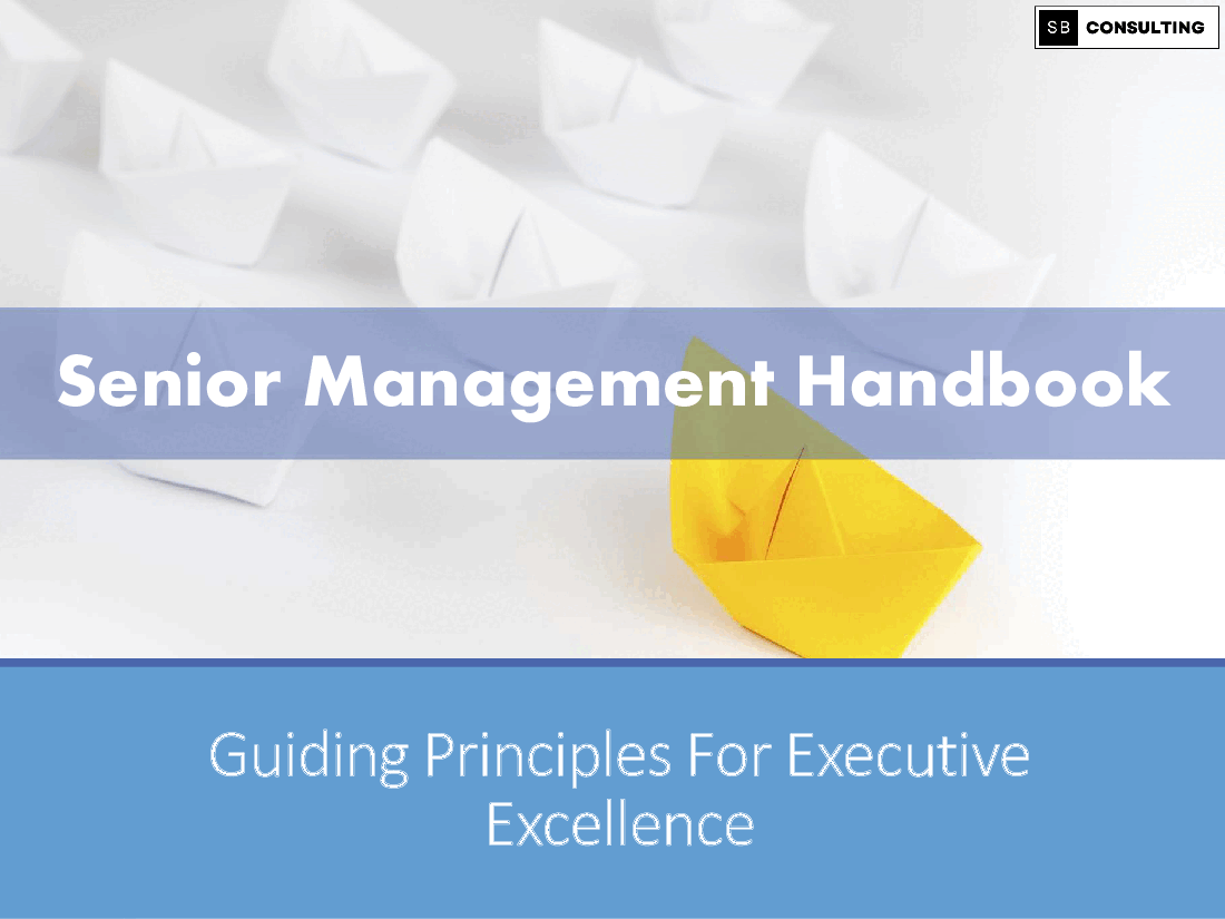 Senior Management Handbook (417-slide PPT PowerPoint presentation (PPTX)) Preview Image