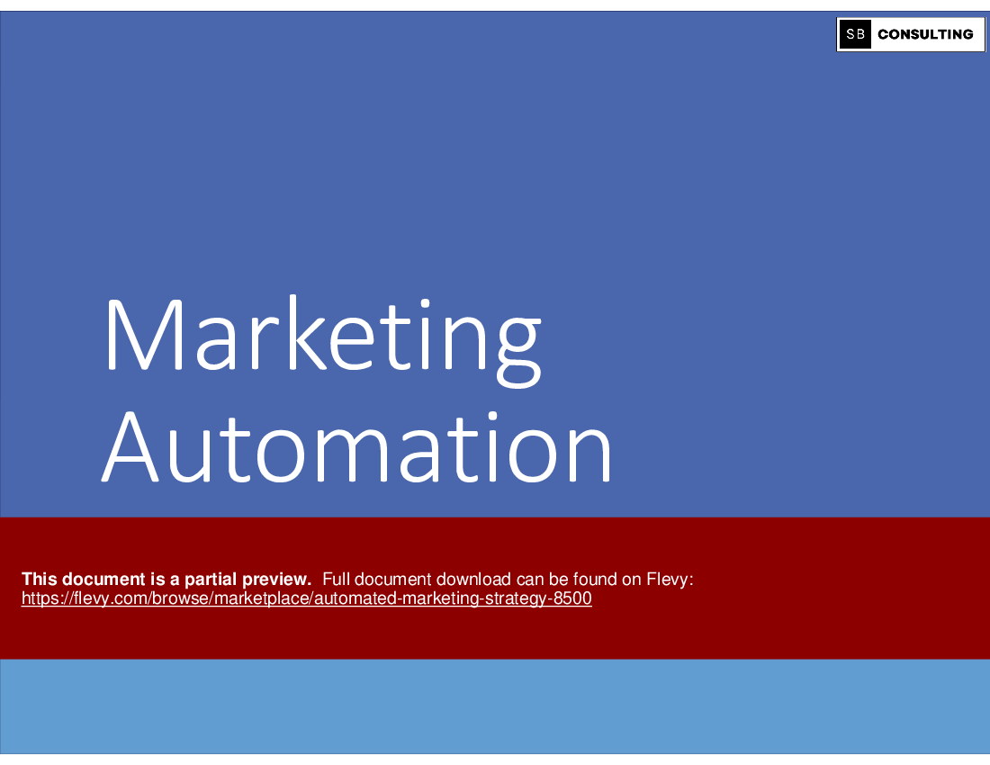 Automated Marketing Strategy (176-slide PPT PowerPoint presentation (PPTX)) Preview Image