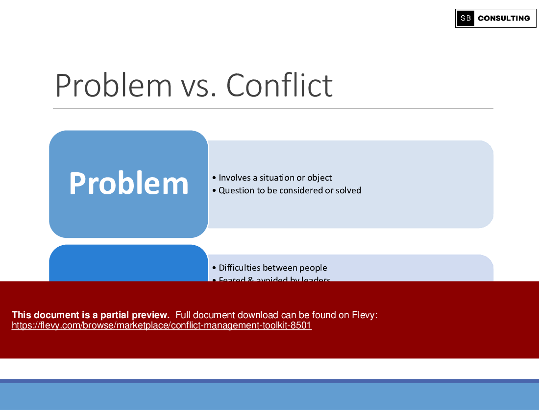 Conflict Management Toolkit (173-slide PPT PowerPoint presentation (PPTX)) Preview Image